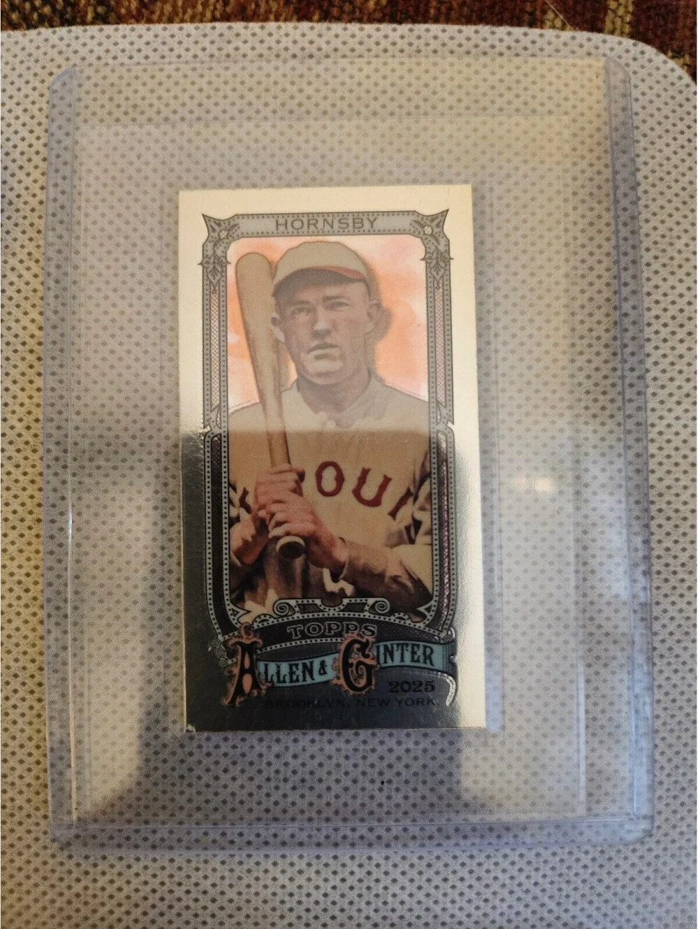 Rogers Hornsby CHROME MINI CARD 2025 Topps Allen & Ginter MLB Baseball #35